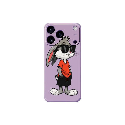Cool Rabbit Phone Case For iPhone 17 Pro Max 17 Air 16 15 14 Plus 13 12 11 Pro Max XS Max XR 7 8 Plus 16E Silicone Soft Cover