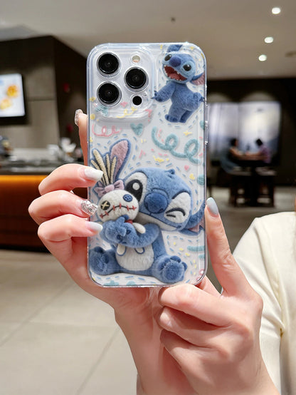 Disney phone case Stitch Toothed Phone Case For iPhone 11 12 13 14 15 16 17 Air Pro Max Plus Shockproof Cover
