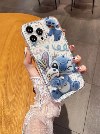 Disney phone case Stitch Toothed Phone Case For iPhone 11 12 13 14 15 16 17 Air Pro Max Plus Shockproof Cover